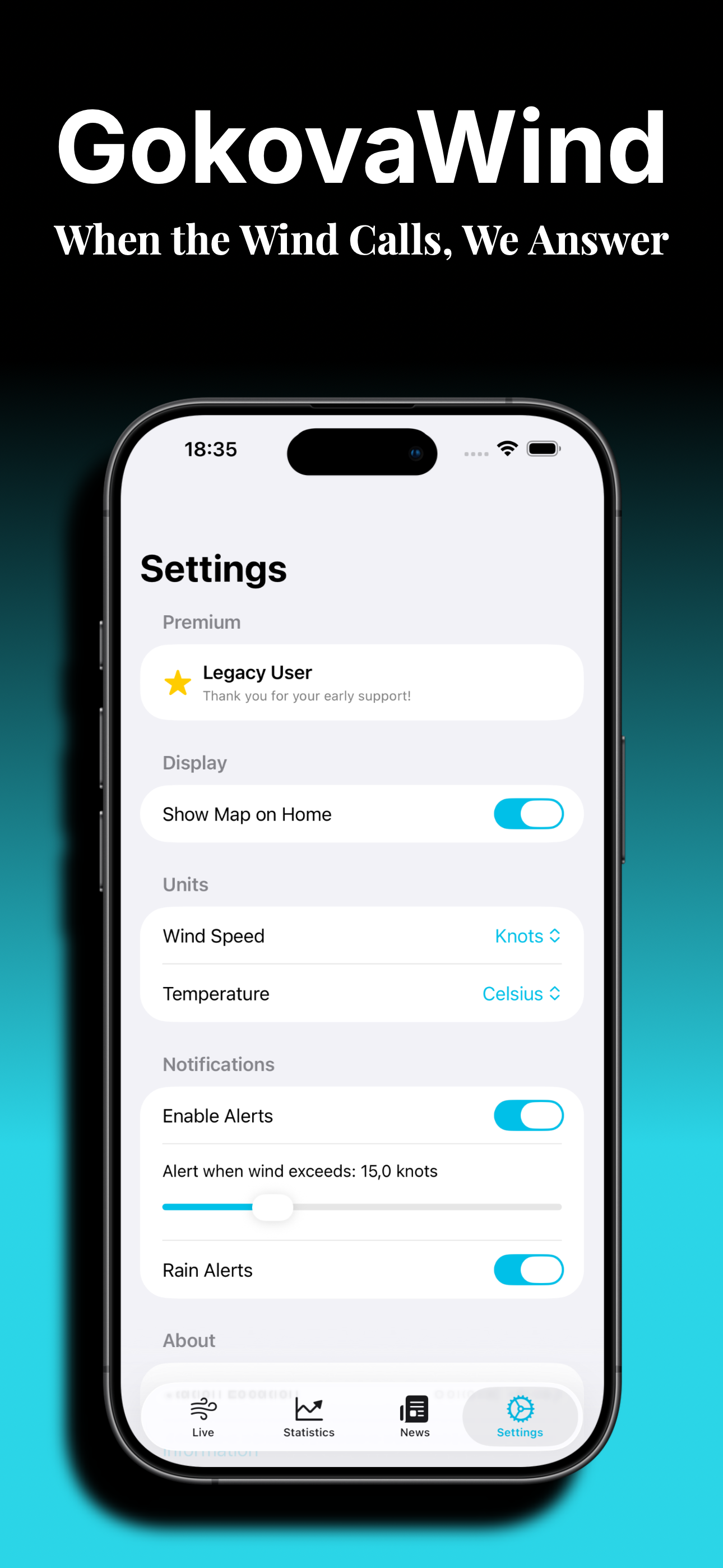GokovaWind Settings